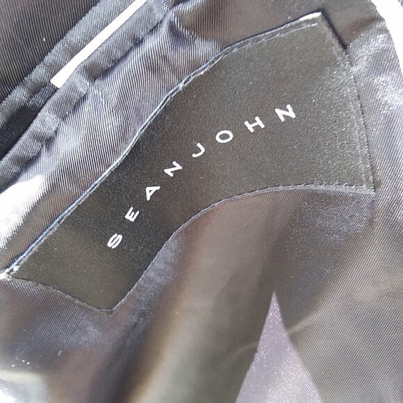 Sean John Blazer Suit Jacket Gray 42R - 2 Button Closure - Picture 8 of 16